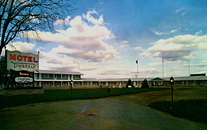Timberly Motel (Motel Timberly) - Old Postcard
